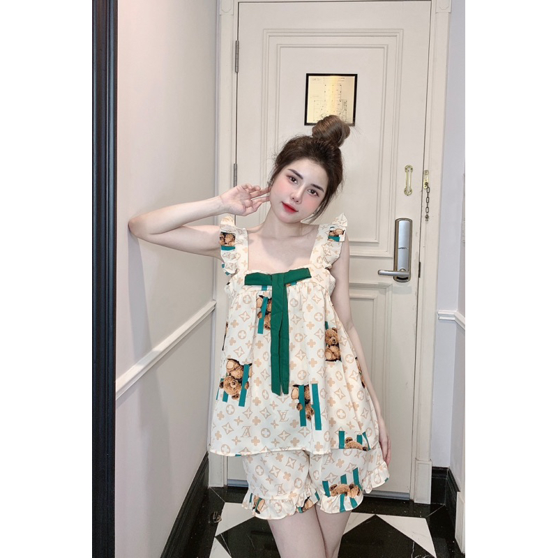 Bộ 2 Dây Chun's Sleepwear, Bộ Cánh tiên Mango, Bộ Mặc Nhà