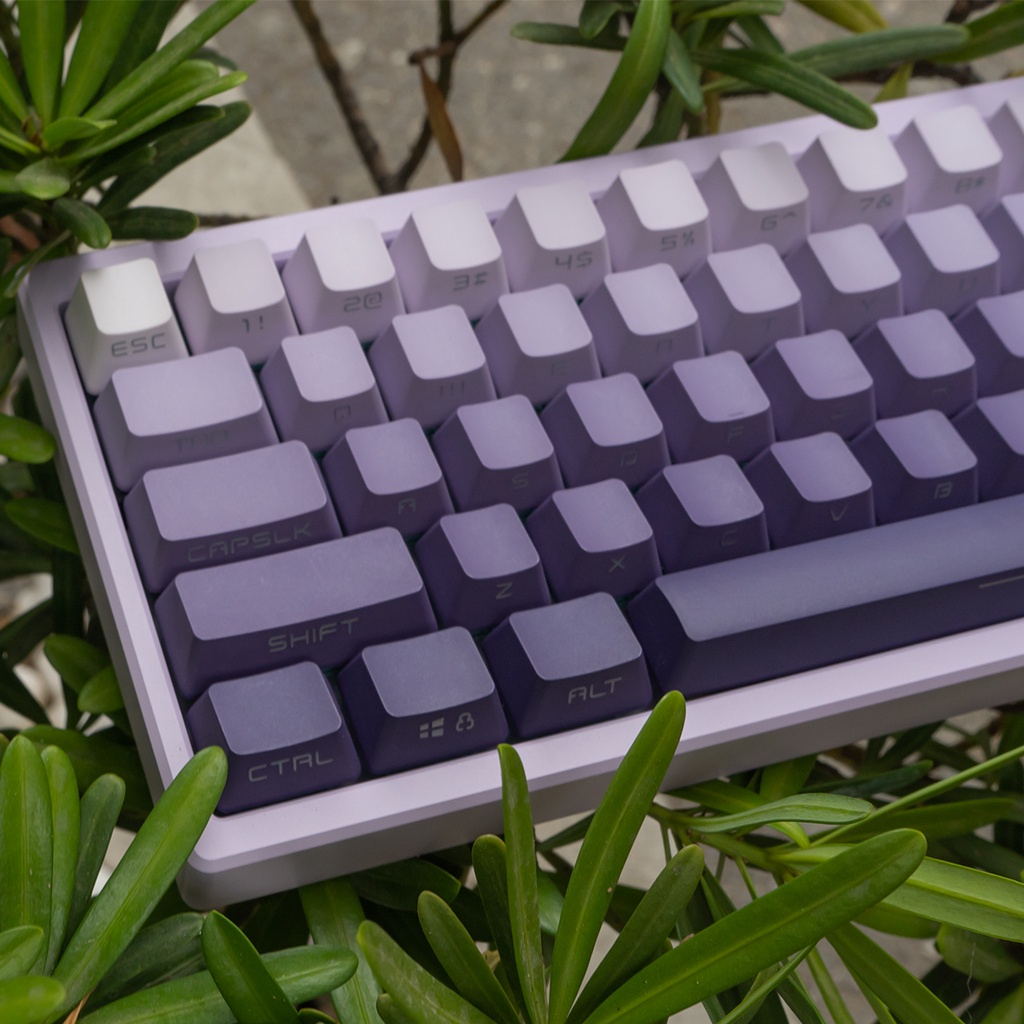 Keycap pbt Gradient XUYÊN LED 134 phím FullBox cho bàn phím cơ
