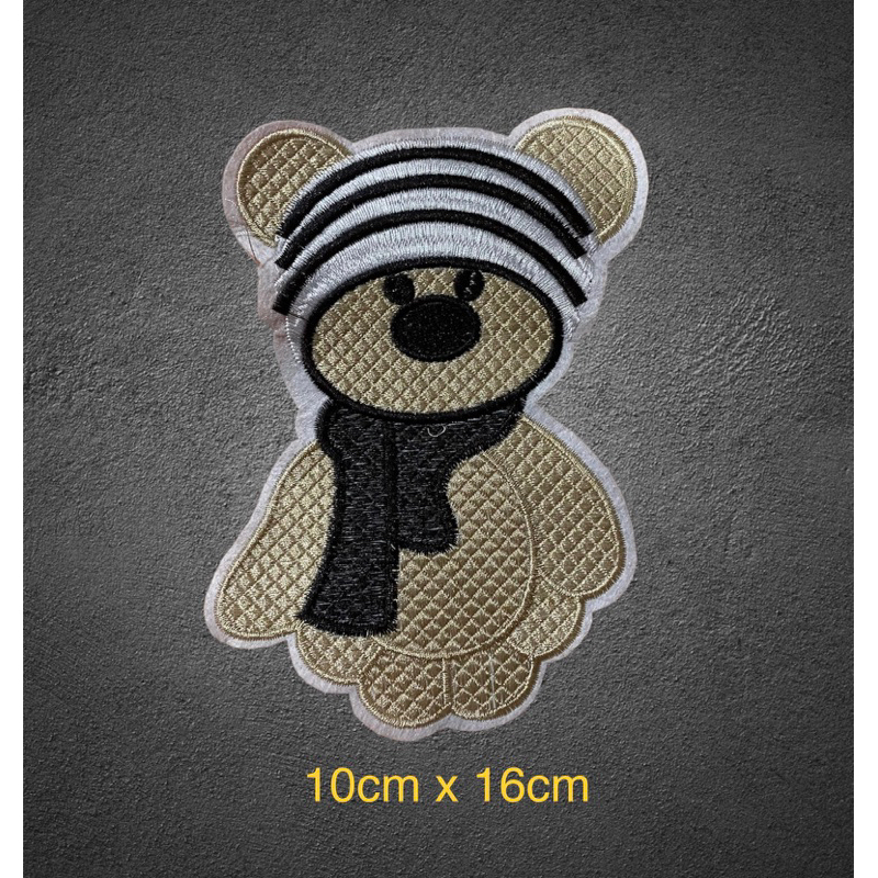 Sticker gấu thêu gắn áo loại loại to