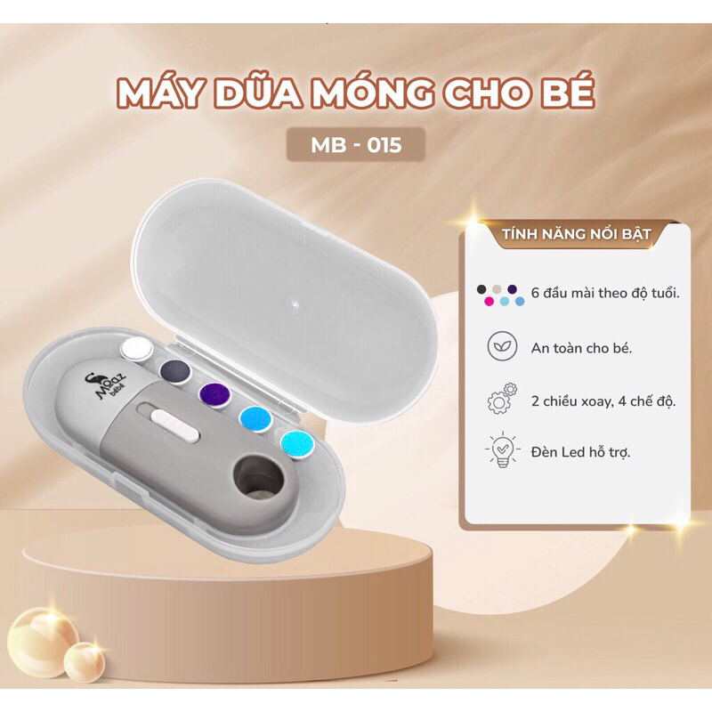 Máy dũa móng tay cho bé MOAZ BEBE