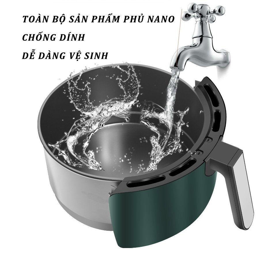 Nồi Chiên Không Dầu Chính hãng Thái Lan _ TẶNG ÁO MƯA CHÙM XỊN XÒ - Đa Dung tích thêm lựa chọn - Bảo hành 1 năm