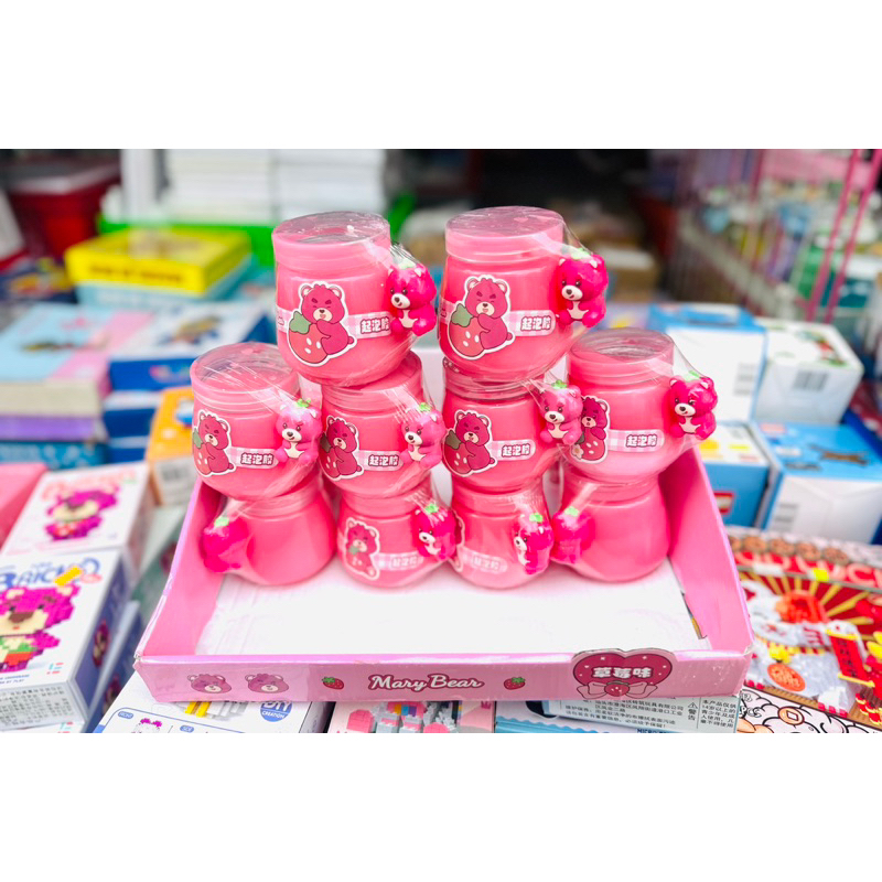 Slime Sữa Gấu Dâu Lotso Charm To Ú Ụ, Slime Trong Jelly Gấu Lotso Bear Cute Chơi Cực Đã