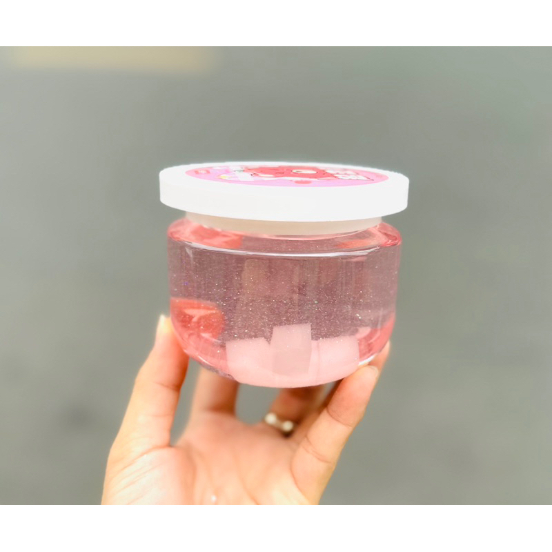 Slime Sữa Gấu Dâu Lotso Charm To Ú Ụ, Slime Trong Jelly Gấu Lotso Bear Cute Chơi Cực Đã