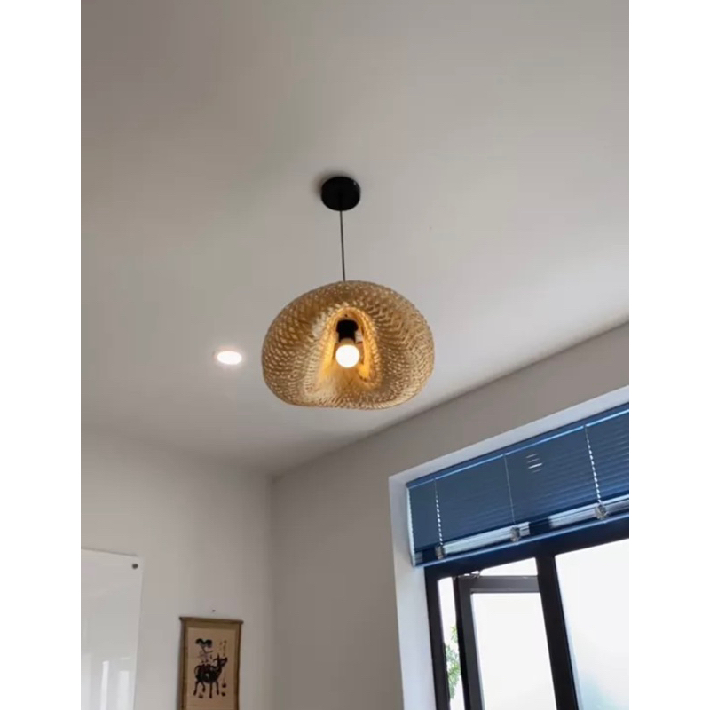 Đèn tre hình đám mây, đèn tre thả trần trang trí nhà cửa quán cafe và home stay  shop mây tre đan Anh Thư