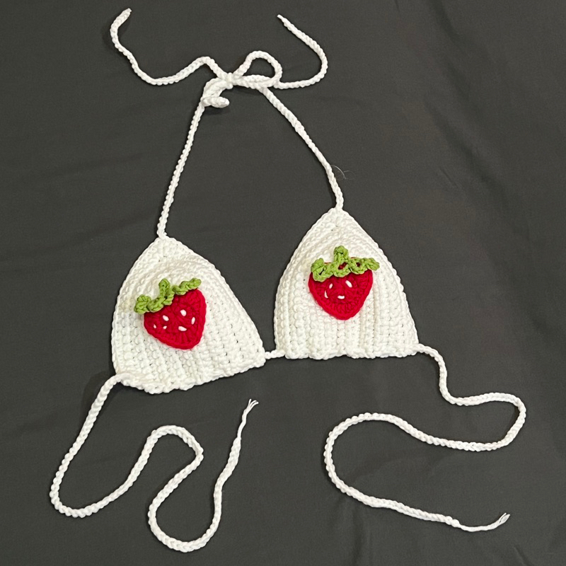 AMEE bikini 👙crochet len móc áo style mùa hè