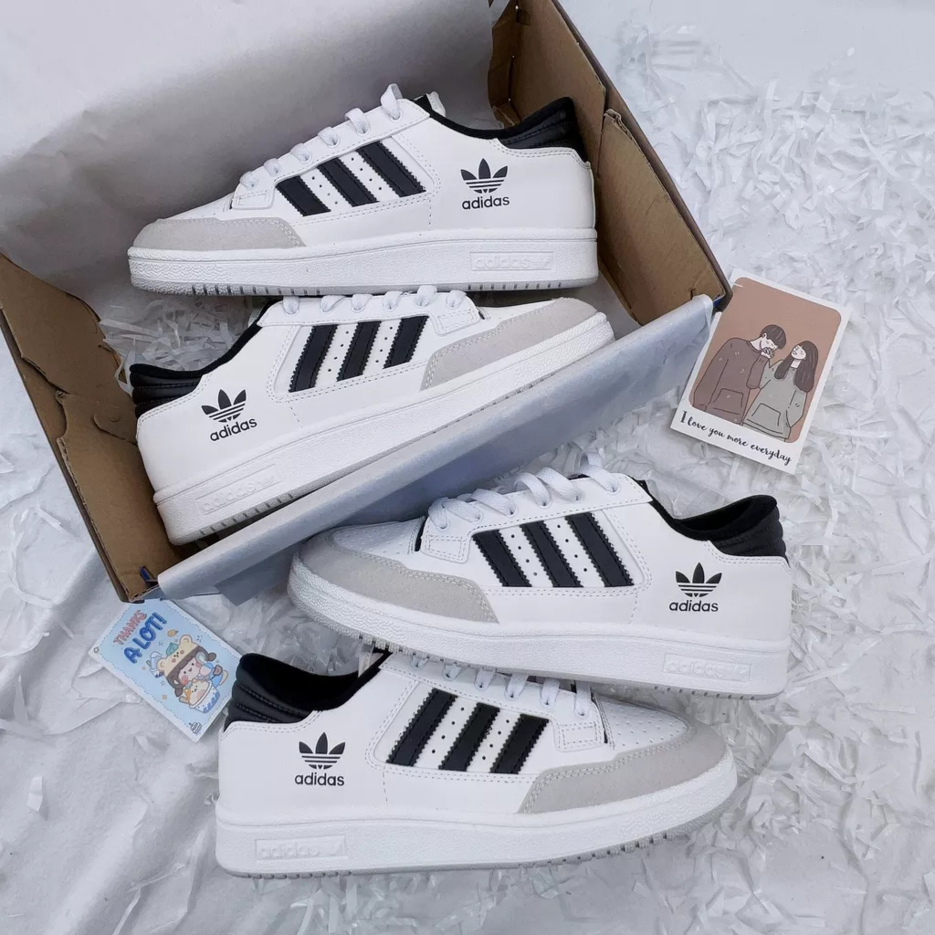 Giày Adidas Centennial 85 Low - Giày Thể Thao Adidas Nam Nữ 3 Sọc Màu Hot Xanh Lá, Đen, Trắng Cực Êm Chân Full Box Bill