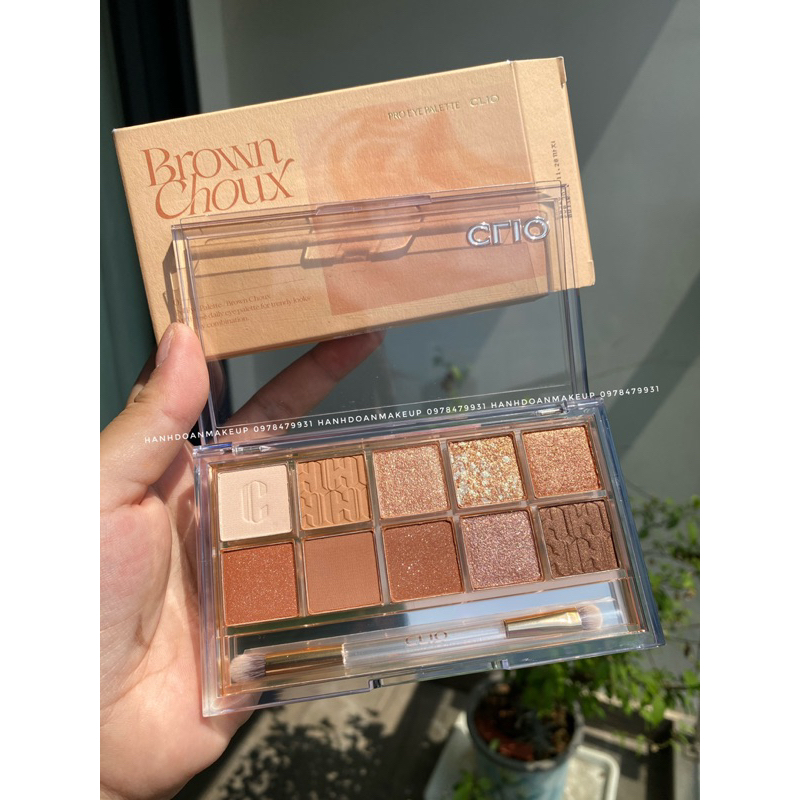 Bảng mắt Clio 10 ô 02 Brown Choux