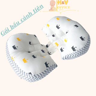 Gối bà bầu cánh tiên cao cấp đỡ bụng giảm đau mỏi lưng cho mẹ bầu hỗ trợ mẹ và bé giấc ngủ ngon