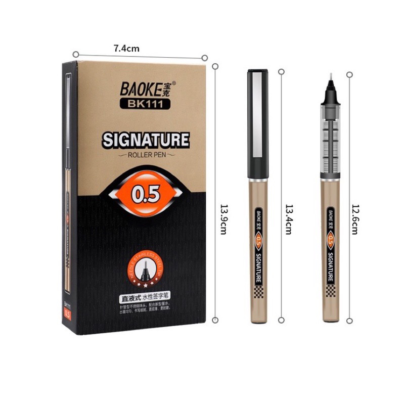 Bút lông kim_Gel mực nước Baoke Bk111 ngòi 0.5mm