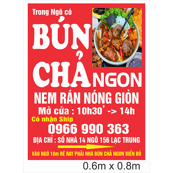 In bạt, băng rôn, baner theo yêu cầu, Free thiết kế