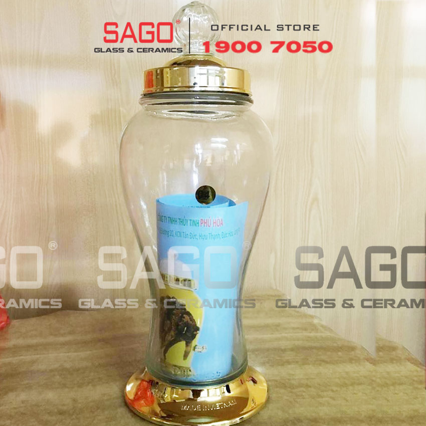Bình Thủy Tinh Ngâm Sâm Phú Hòa 4 Lít | Thủy tinh Cao Cấp , Sản Xuất Việt Nam
