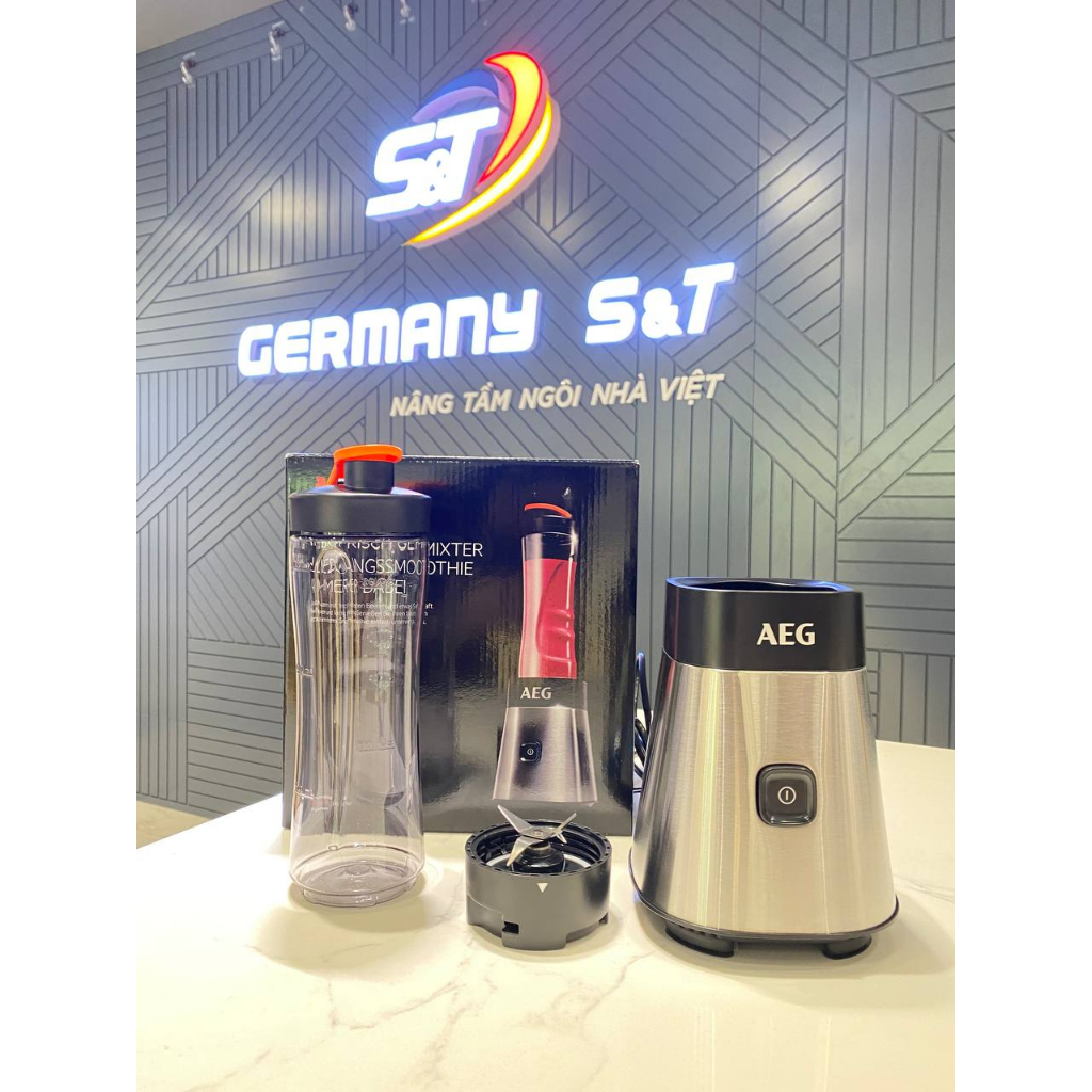 Máy xay sinh tố AEG mini SB2400 nội địa Đức, máy xay sinh tố mini cầm tay thiết kế hiện đại, tinh tế GermanySnT 400070