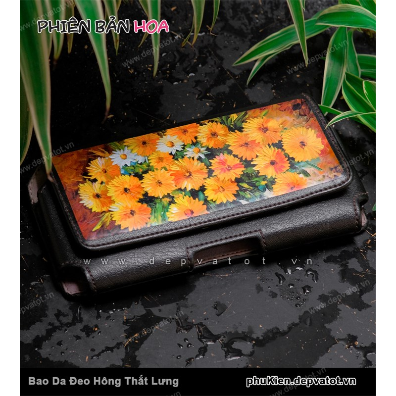 Bao da điện thoại đeo hông, thắt lưng 6.5 inch