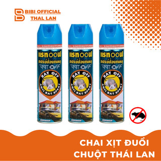 Combo 3 Chai Xịt Đuổi Chuột RAT OFF ANTI RAT SPRAY 200ml - Thái Lan