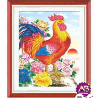 Tranh đính đá Gà Trống Df2399 (50x60) chưa đính