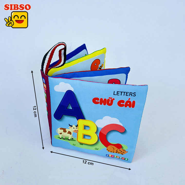 Sách vải kích thích thị giác cho bé C047 - Đồ Chơi Trí Tuệ