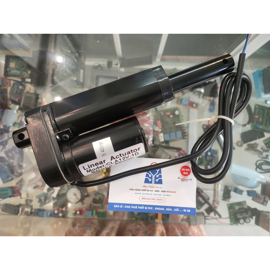 Xi lanh/Xy lanh điện 12V 24V hành trình 50mm