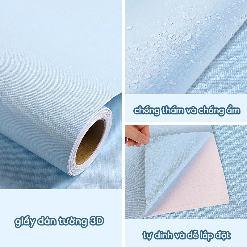 10m Giấy dán tường đơn sắc, nhiều màu.
