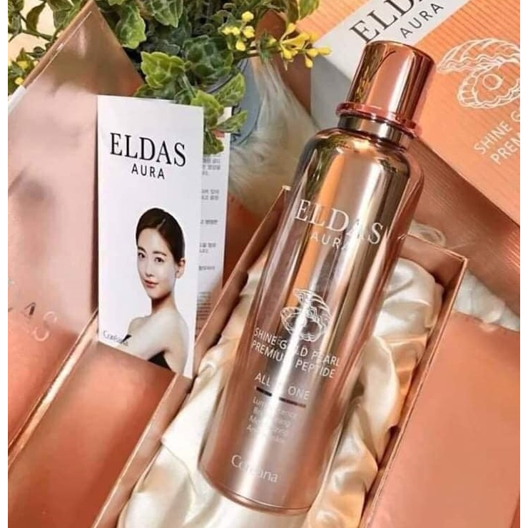 Tinh Chất Tế Bào Gốc Eldas Aura Shine Gold Pearl Premium Peptide 100ml