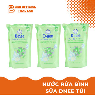 Combo 3 Túi Nước Rửa Bình Sữa Dnee 600ml Thái Lan