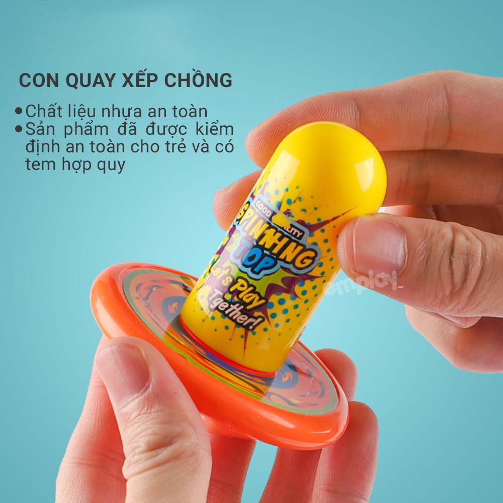 Con quay vô cực thế hệ mới Emplay xếp chồng 5 tầng vô cùng thú vị dễ chơi chất liệu nhựa an toàn