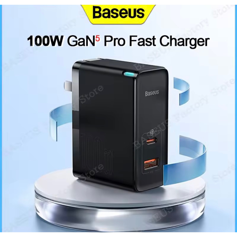 Sạc Baseus GaN 3 pro 65W GAN5 Pro 100uw sạc nhanh 4.0 QC 3.0 PD USB