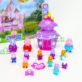 Đồ Chơi Nhà Bếp Gia Đình Heo Peppa Full Box Bộ Bàn Ghế Bếp Nồi Chảo