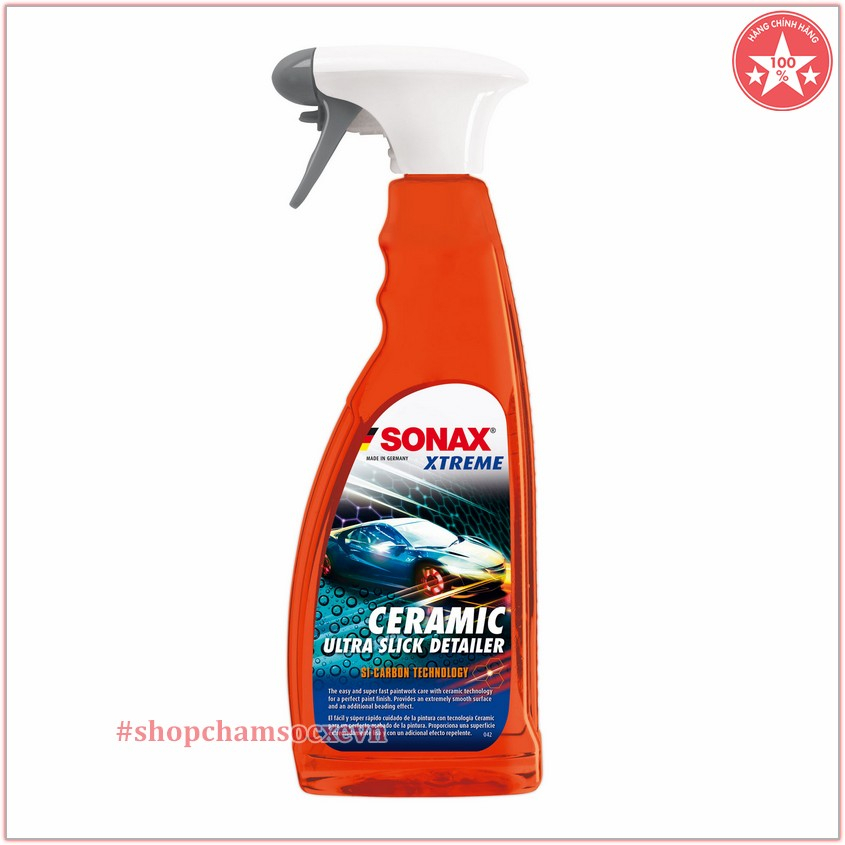 Dung dịch Ceramic lỏng phủ bóng sơn xe SONAX XTREME Ceramic Ultra Slick Detailer 750ml