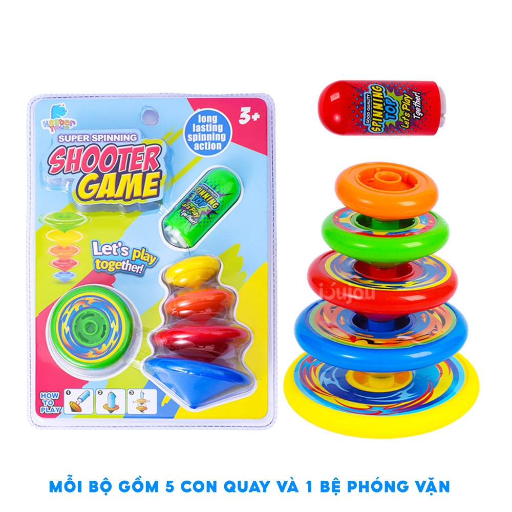 Con quay vô cực thế hệ mới JuJou let's play xếp chồng 5 tầng vô cùng thú vị dễ chơi chất liệu nhựa an toàn