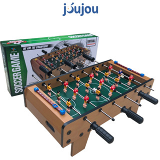 Bàn bóng đá đồ chơi bi lắc trẻ em bằng gỗ cao cấp JuJou let's play an toàn cho bé, trò chơi thể thao hoạt động bóng đá