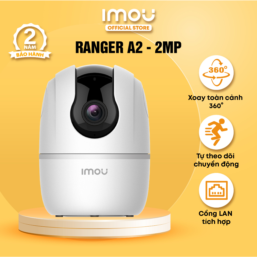 Camera Wifi trong nhà Imou Ranger A2 (2MP) I IPC-A22EP-D-V3 I Phát hiện con người I Đàm thoại | BigBuy360 - bigbuy360.vn