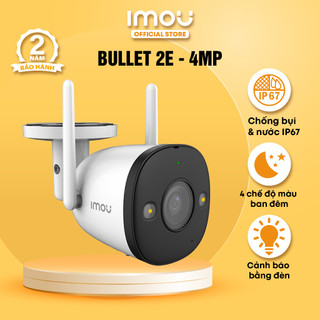 Camera Wifi Imou Bullet 2E (4MP) I IPC-F42FP I 4 chế độ ban đêm I Chống nước IP67