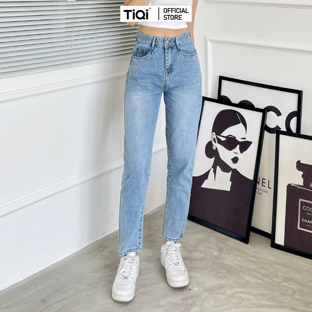 Quần Baggy Jean Trơn Hot Trend Tiqi Jeans B1-211