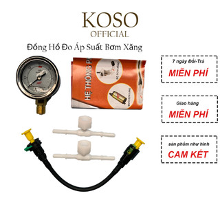 Đồng hồ đo áp suất bơm xăng koso kiểm tra áp suất bơm xăng xe cao cấp tại việt nam