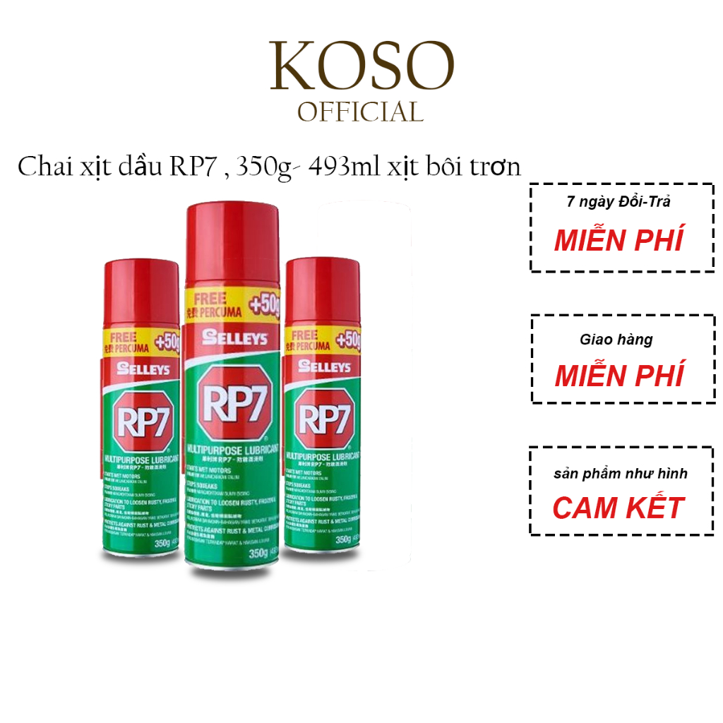 Mua Chai xịt dầu RP7 KOSO, 350g- 493ml xịt bôi trơn, bảo vệ thiết bị ...
