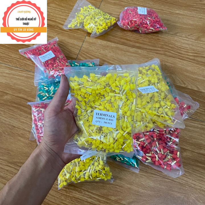 Đầu cốt đồng kim rỗng đầu cos pin rỗng tròn đấu day điệncó bịch 200 cos và bịch 500 cos