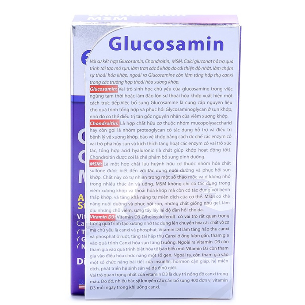 Viên xương khớp Equate Glucosamin giảm đau nhức mỏi, thoái hóa khớp - 60 viên