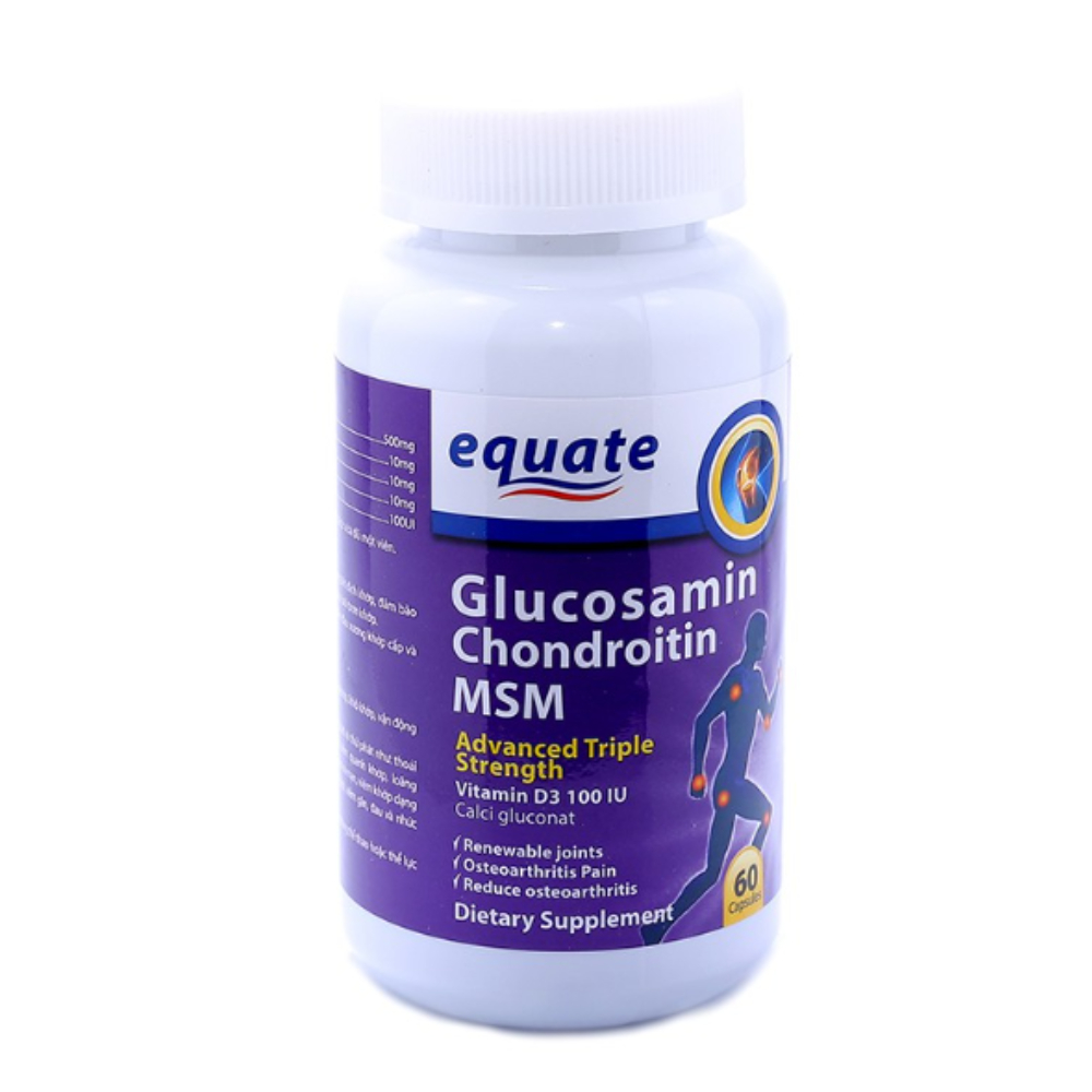 Viên xương khớp Equate Glucosamin giảm đau nhức mỏi, thoái hóa khớp - 60 viên