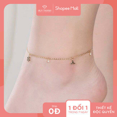Lắc Chân Vàng 14k LCLF94 Huy Thanh Jewelry