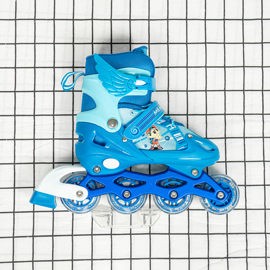 Giày Patin Trẻ Em  WINGS - Có Đèn Bánh, Form Chắc Chắn, Phanh Chân An Toàn