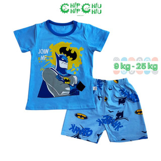 Quần áo bé trai cộc tay mùa hè - Batman xanh dương - Chíp Chíp Chiu Chiu