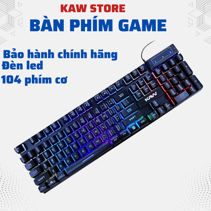 Bàn phím cơ chơi game Kaw - K900 bàn phím văn phòng bảo hành chính hãng