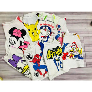 combo 5 bộ in hình ngộ nghĩnh cho bé gái chất cotton co giãn mền mát an tòa cho da của các bé