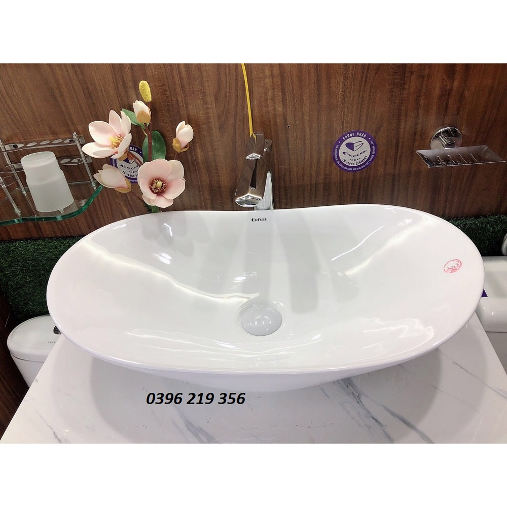 Bồn lavabo thuyền trắng đơn giản-lavabo nhà tắm