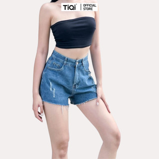 Quần short đùi jean nữ rách lai TiQi Jeans S1-485