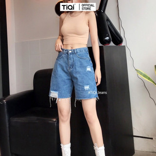 Quần jean ngố nữ rách TiQi Jeans 182