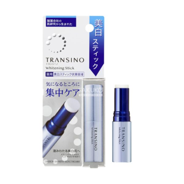 Combo 3 Sạch Sâu Dưỡng Trắng Da TRANSINO Clear Cleaning - Whitening Clear Milk - Whitening Stick