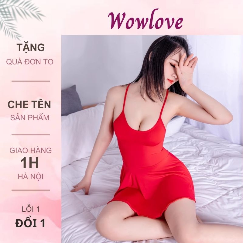 Đầm ngủ hai dây body ôm sát đồ bộ váy ngủ xòe sexy