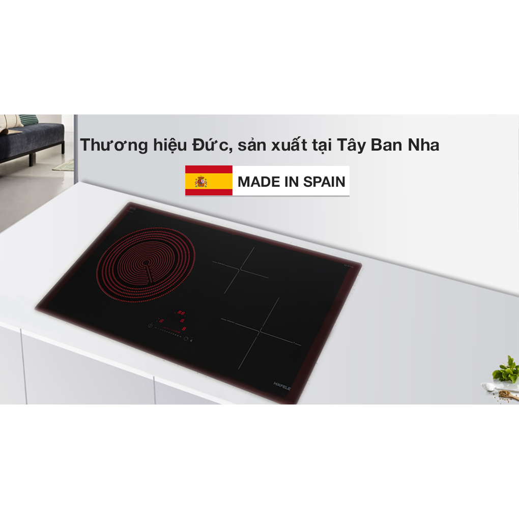 Bếp điện từ hồng ngoại 3 vùng nấu Hafele HC-M773D - Nhập Khẩu từ Tây Ban Nha