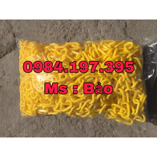 25 mét dây xích nhựa 6mm-dây xích nhựa màu vàng